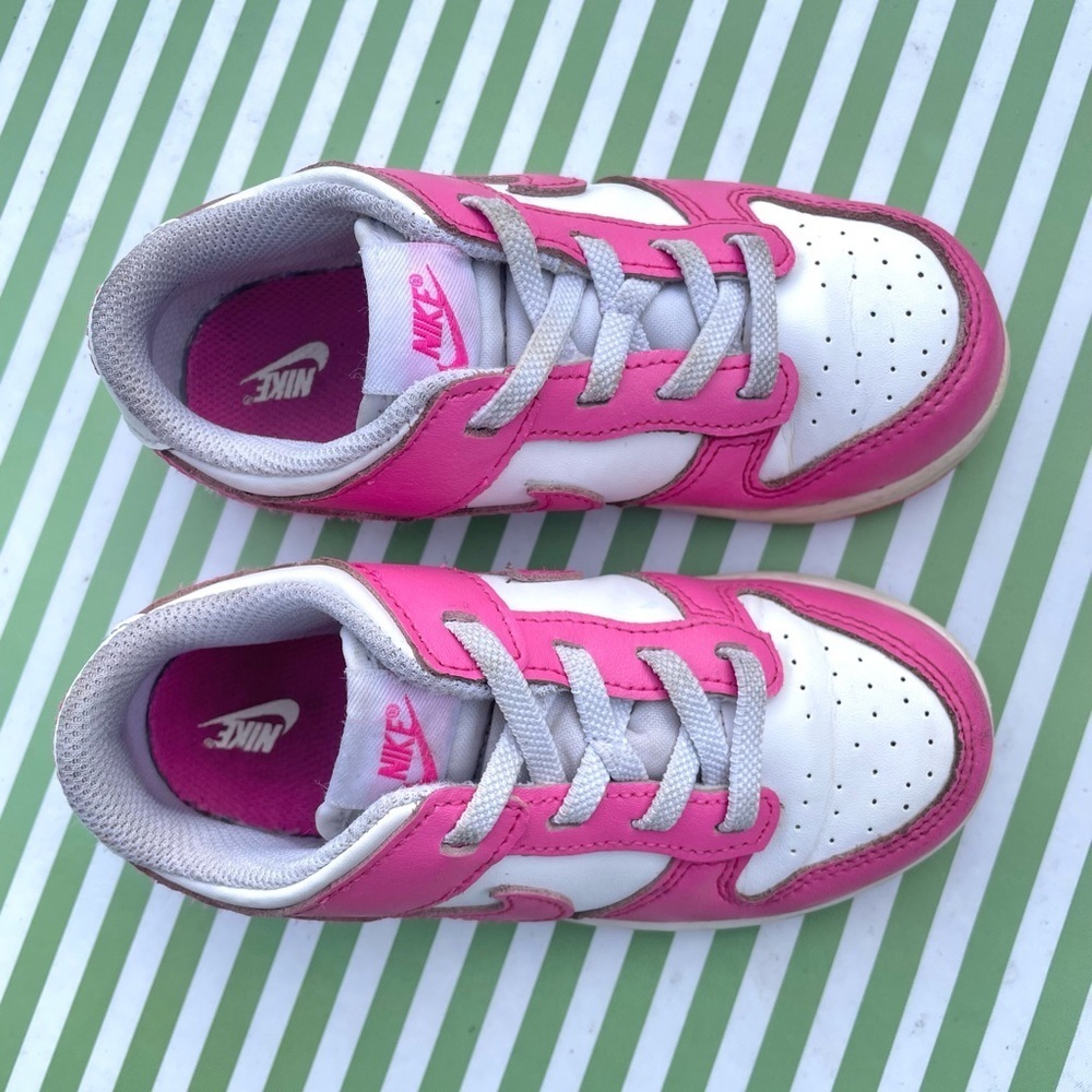 Nike Dunk Low Fuchsia Toddler Size 9.5 - Picture 3 of 10